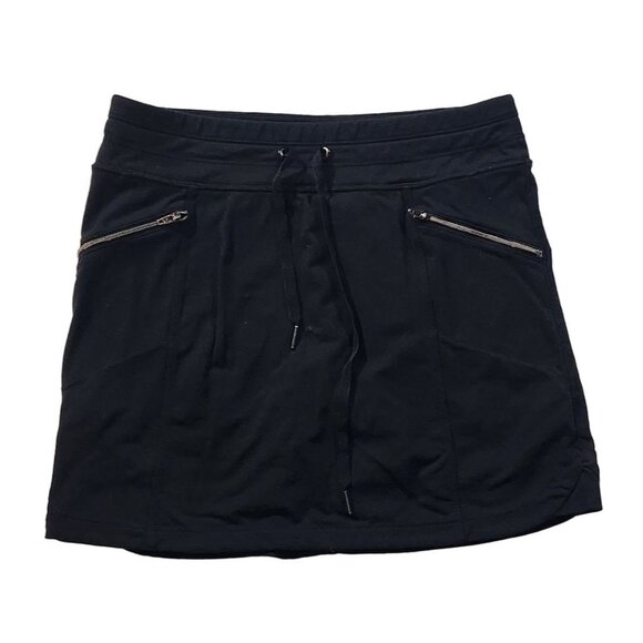 Athleta Womens Black Metro Skort‎ Small With Zipper Pockets - Picture 2 of 7
